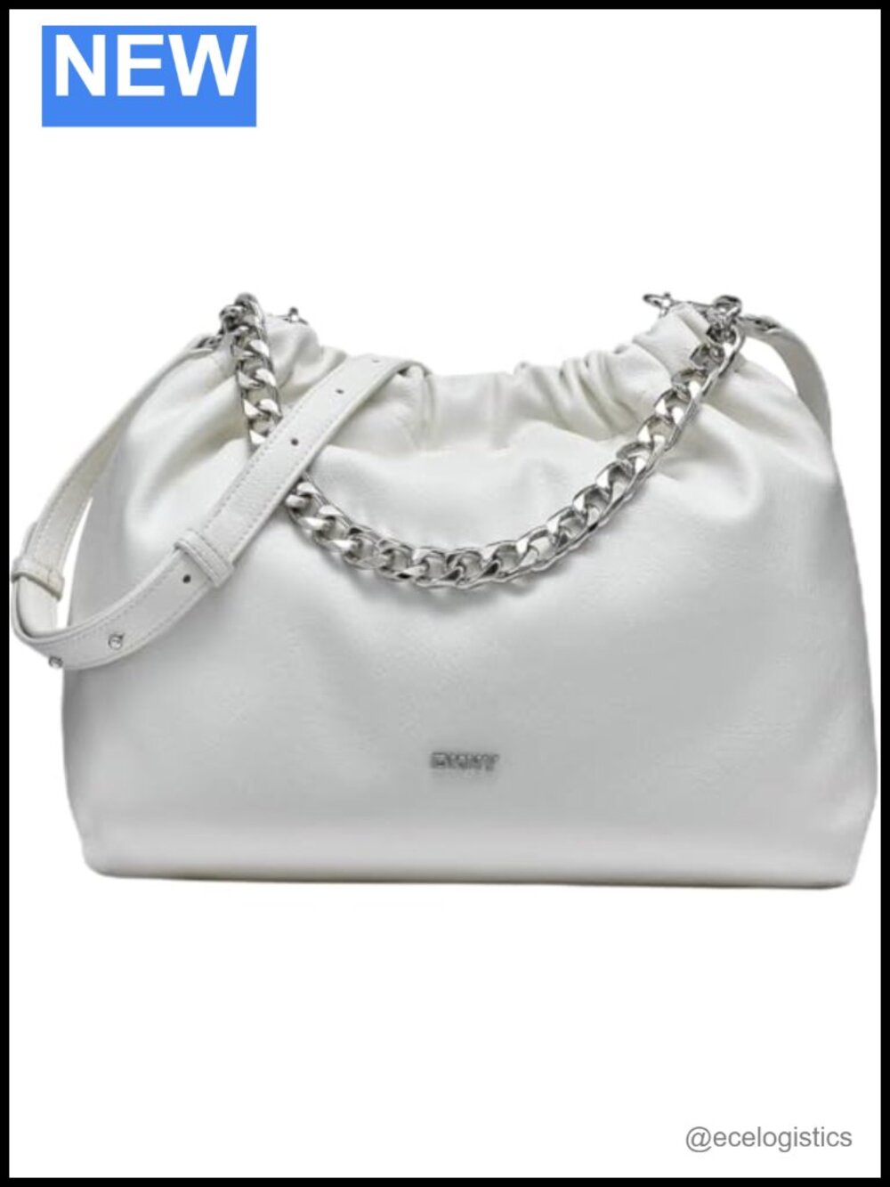 Faux Leather Lumi Slouchy Crossbody Hobo Bag with Adjustable Strap